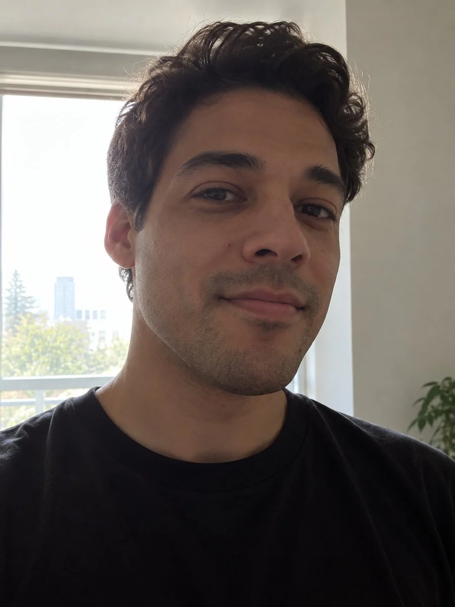 AI-generated portrait, backlit with the head turned, scored 84